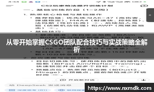 从零开始掌握CSGO团队配合技巧与实战策略全解析